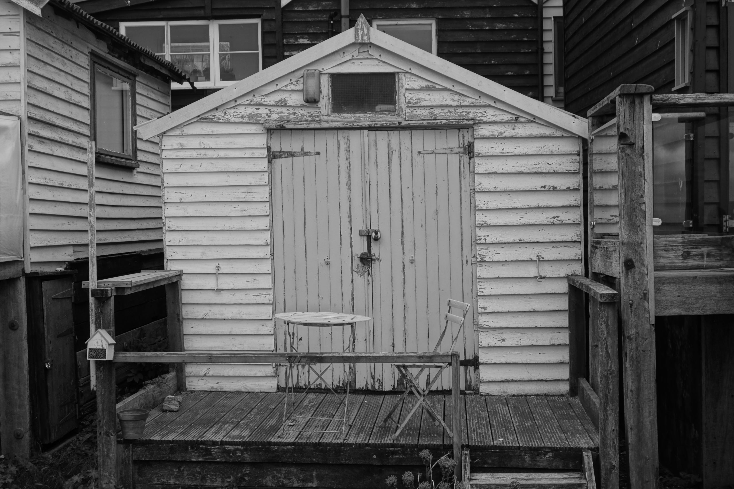An old beach hut in Kent England